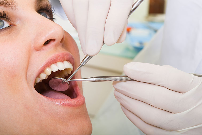 Women Undergoing Dental Cleaning Procedure in Regina, SK